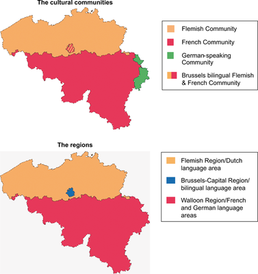 Belgium Language Map